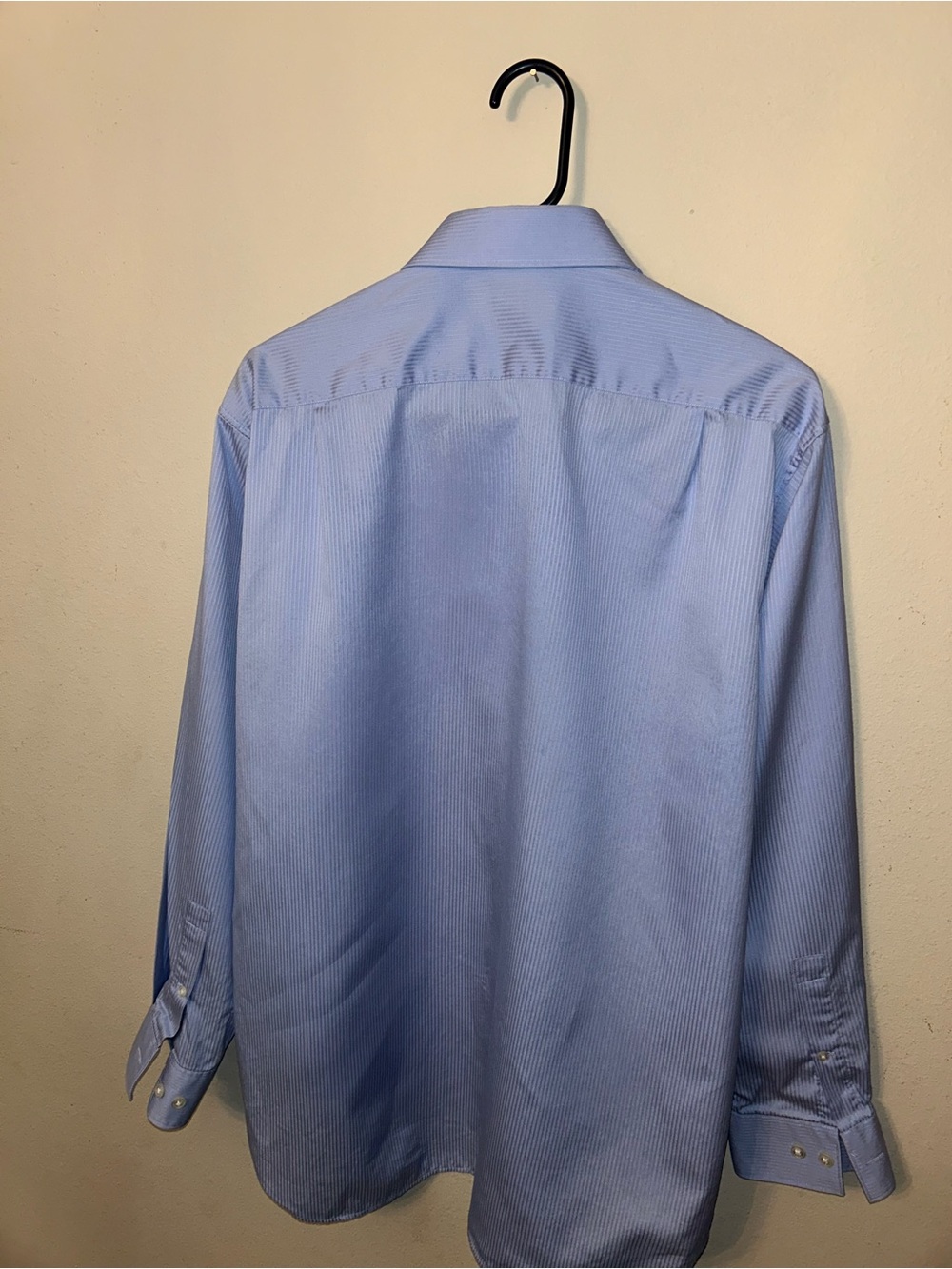 Michael Kors Light Blue Pinstripe Men's Dress Shirt - Picture 2 of 3
